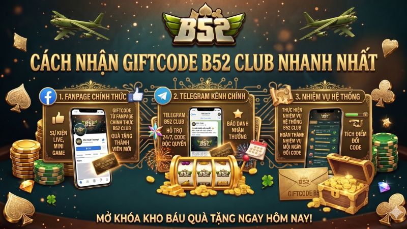 Cách nhận giftcode B52 Club nhanh nhất cho người mới 
