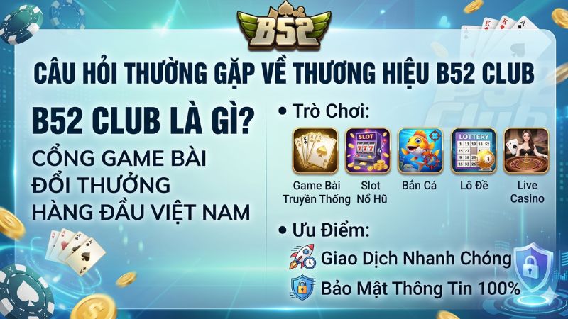 Các câu hỏi thường gặp về thương hiệu cổng game đổi thưởng B52 Club 