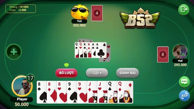 Chiến thuật chơi bài Tiến lên đếm lá tại B52 Club 