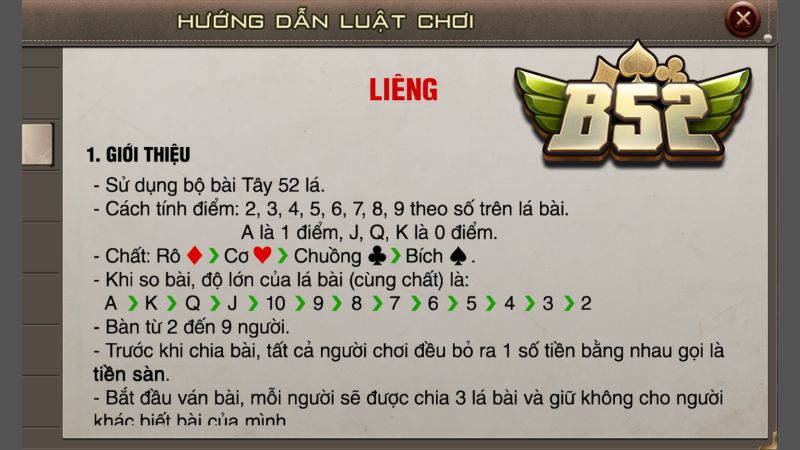 Hướng dẫn cách chơi Liêng B52 Club cho người mới