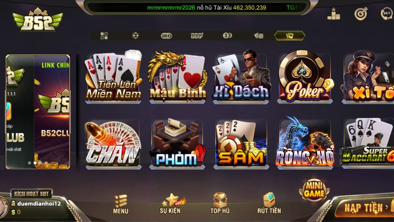 Hướng dẫn đánh tiến lên miền Nam B52 Club