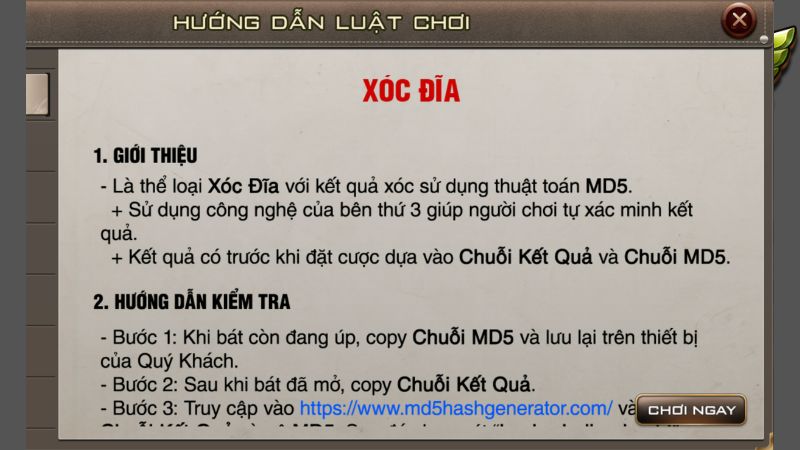 Luật chơi Xóc đĩa B52 Club chi tiết