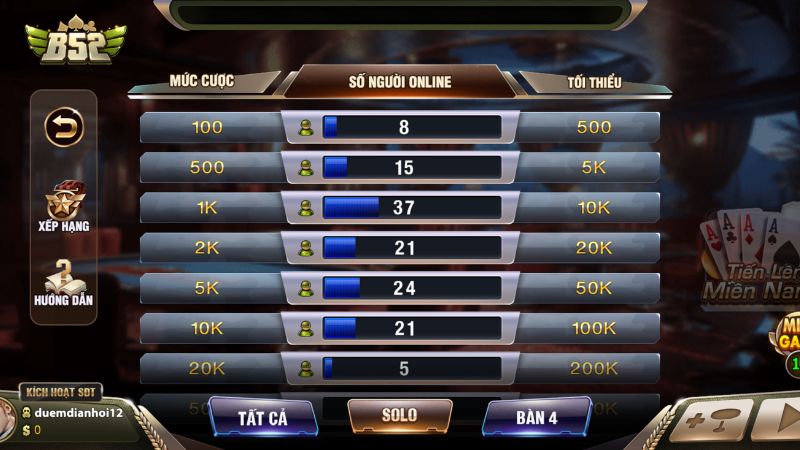 Ưu điểm nổi bật khi tham gia game bài B52 Club