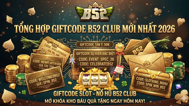 Tổng hợp giftcode B52 Club mới nhất 2026